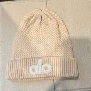 Cream Knit Beanie for women